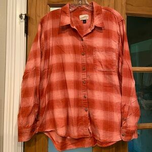 Universal Thread Pink and Orange Button Down Shirt